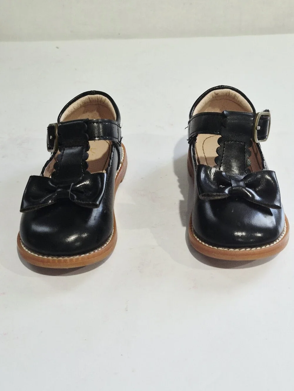 KIDERENCE Baby Girl Black Bow Mary Jane Shoes